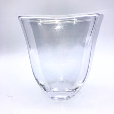 Vintage Hand Blown Crystal Vase Signed and Numbered 4 1/4" W x 5" T