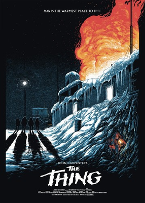 #ad #ad The Thing by Johrice xx 40 Screen Print Movie Art Poster John Carpenter $155.00