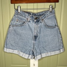 LEVIS 954 Regular Fit jean Shorts Women Sz 3 Orange Tab USA Made Vintage