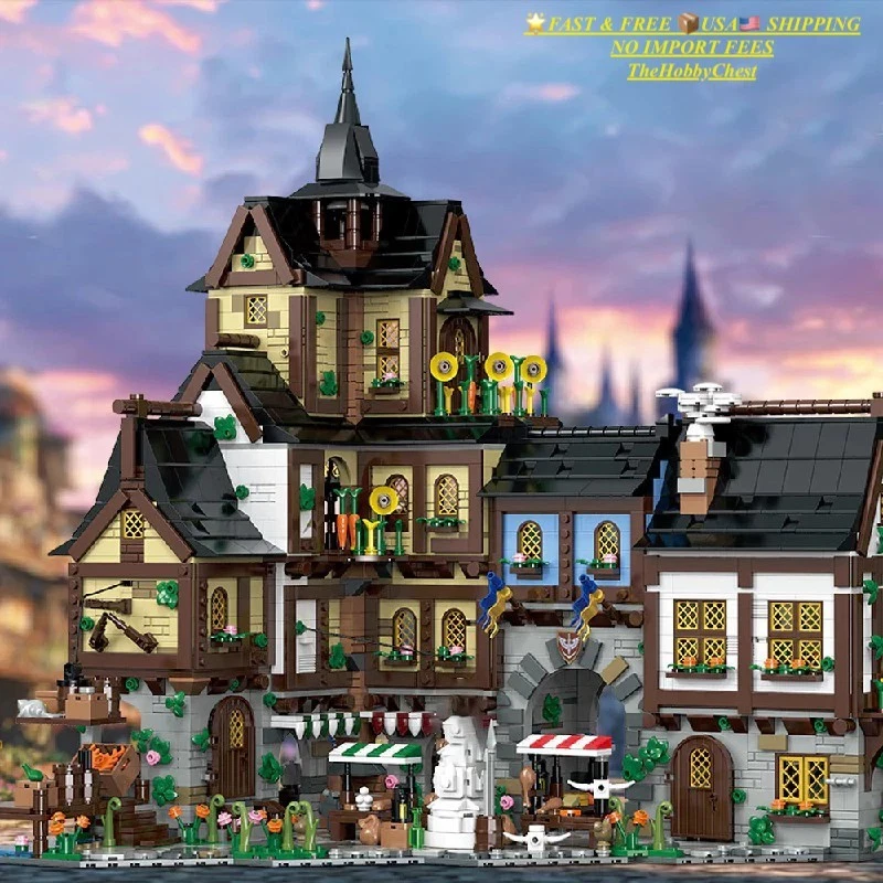 NEW USA HUGE Medieval Town Center 3867PC Building Block Set Castle MOC W/Box - Image 2 of 4