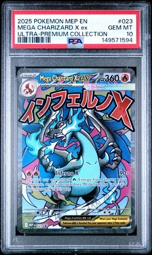 PSA 10 Charizard X Ex 023 Black Star Promo Mega Evolution UPC 2025 English