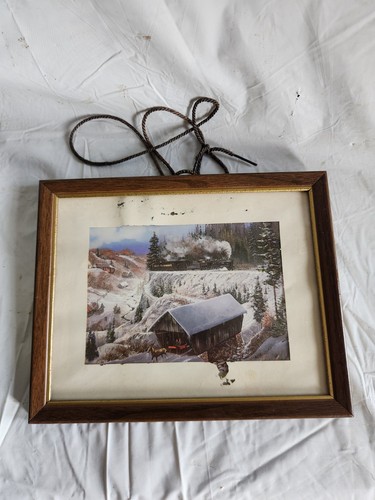 Framed "Wabash Cannonball Run" Print by Ted Blaylock • Frame 9¾"×7¾" • Pic 7"×5"
