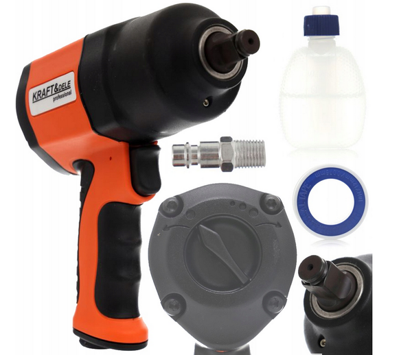 Druckluft Schlagschrauber 1/2'' 1900Nm Twin Hammer Werkstatt SchlagschlüSsel-image