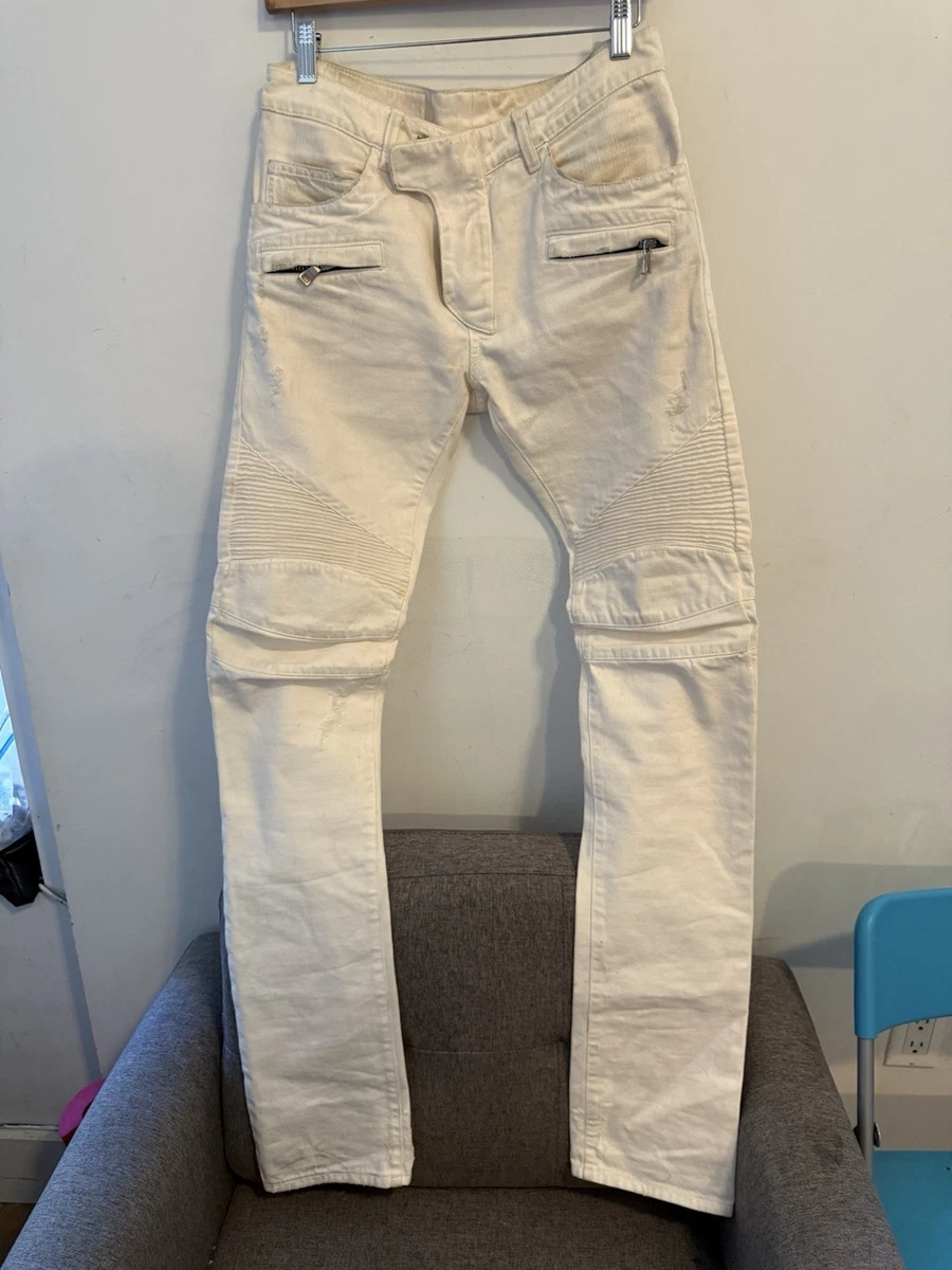 Balmain White Jeans for Men for sale | eBay