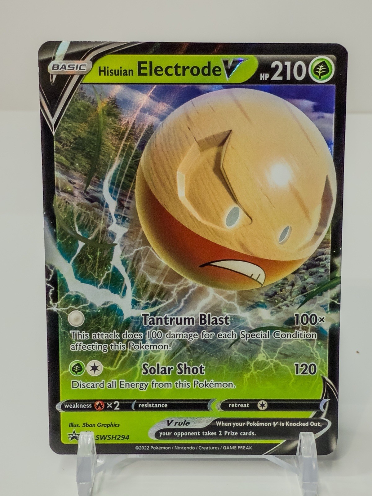 Pokémon TCG - Hisuian Electrode V, Sword & Shield, SWSH294, Black Star Promo