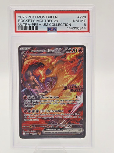 Team Rocket's Moltres ex graded PSA 8 for sale on eBay