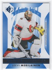 #127 2024-25 SP Rookie Authentics Blue Leevi Merilainen Rookie Ottawa Senators