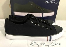 NEW Ben Sherman Men's Dorset Lo Memory Foam Sneaker Shoes - PICK SIZE - BLACK