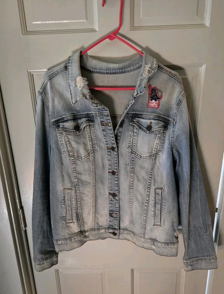Kut Jean Jacket- Star Wars - Cheryl Boyfriend Jacket - Kylo Ren - Patches- EUC - Image 2 of 4