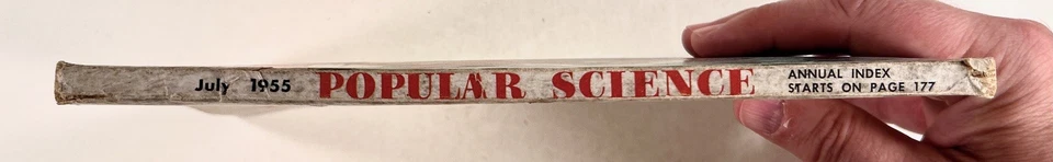 1955 Jul POPULAR SCIENCE Living on the Moon SURVIVING ATOMIC WAR Fireworks MORE - Image 3 of 4