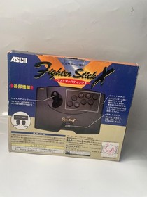 ASCII Fighter Stick X Sega Saturn Boxed & Virtua Fighter Series 2 Games Set