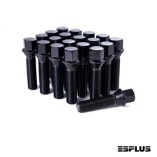 20 Black M14x1.25 Acorn Lug Bolts 50mm Extended For 10-27 Bmw X3 X1 X2 430i