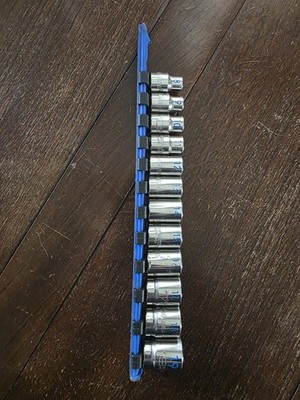Matco Tools 12 STÜCK 3/8 ZOLL ANTRIEB METRISCH 6pt 8-19 MM STECKSCHLÜSSELSATZ GEBRAUCHT UK VERKÄUFER