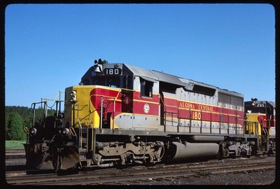 Original Rail Slide - AC Algoma Central 180 Hawk Junction ON 6-19-1987