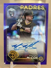 2024 Topps Chrome - Rookie Autographs Mason McCoy #RA-MCC Purple Refractor /250