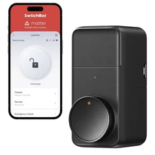 SwitchBot WiFi Smart Lock Pro Keyless Entry Door Lock Open box