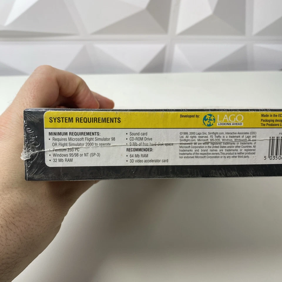 FS TRAFFIC FOR MICROSOFT FLIGHT SIMULATOR 98 & 2000 NEW AND SEALED BIG BOX GAME - Image 4 of 4