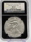 2012 S Silver Eagle NGC MS69 Struck at SF Mint In The Black Core Slab 💥