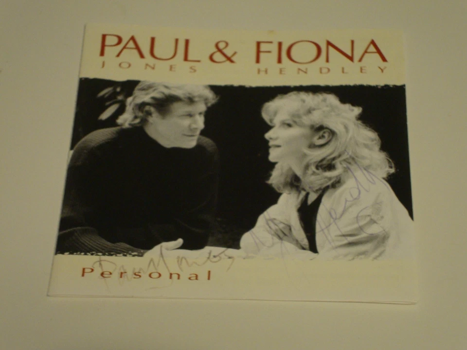 PAUL JONES (MANFRED MANN singer) & FIONA HENDLEY - Personal - 1996 CD - SIGNED - Image 4 of 4