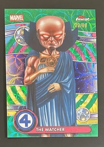 2026 Topps Finest Fantastic Four Green Kaleidoscope Refractor 22/99 The Watcher