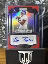 🔥2025 Prizm Draft Roc Taylor Auto Red Prizm SP #d 399 Pittsburgh Steelers🔥