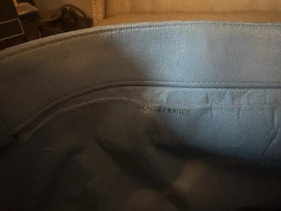 Bolso de Mano Chanel Cadena Cuero Azul Bebé Foto 4 de 4