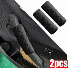2Pcs Soft Plush Armrest Protector Car Door Handle Cover Interior Roof Handrail