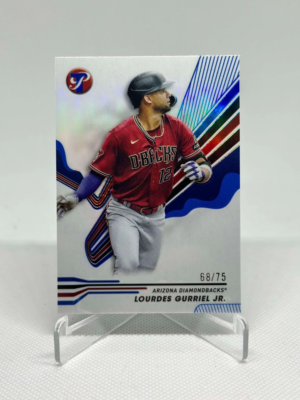 Lourdes Gurriel Jr. 2024 Topps Pristine Blue Refractor /75 #89 Diamondbacks SN2