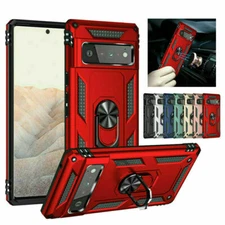 For Google Pixel 6 / 6 Pro Rugged Shockproof Ring Stand Armor Hybrid Case Cover