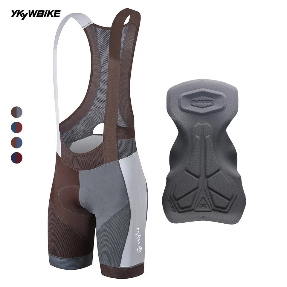YKYWBIKE Men Cycling Bib Shorts Summer Tights Bib Pants Belgium Padded 8 Hours - Image 2 of 4