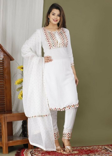 Dupatta Indian Wear Anarkali Kurta Set 