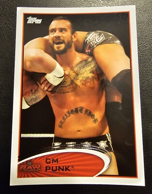 CM Punk 2012 Topps WWE Base Set Card #89 Raw