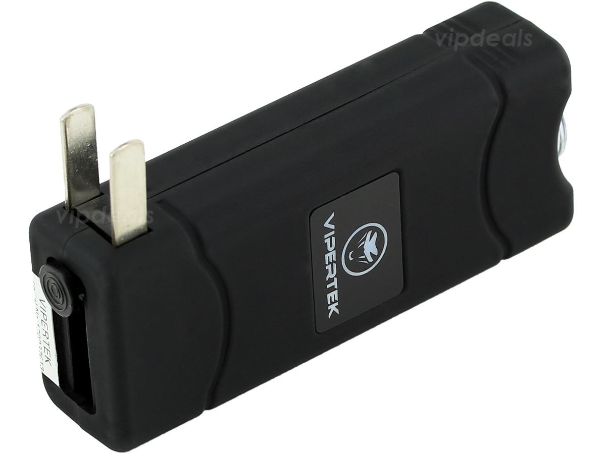 (2) VIPERTEK BLACK VTS881 Micro Stun Gun Self Defense Wholesale Lot This Nation