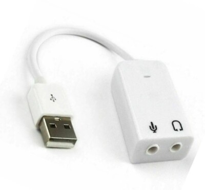 USB A auf 2 x 3,5 mm AUX Audio Mikrofon Adapter Kabel für PC Laptop Headset Konverter