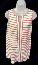 *Max Edition Weekend Womens Dress Petite M Striped Shift Sleeveless Knit Coastal