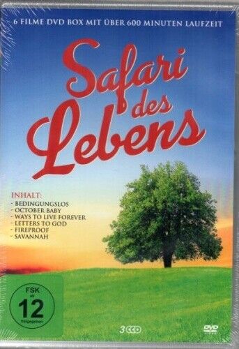 Safari des Lebens ( 6 Filme) - 3 DVD - Neu / OVP - Zdjęcie 1 z 2