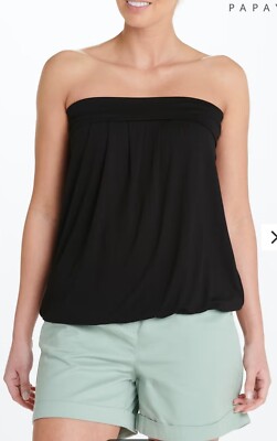Matalan Black Boob Tube Top Size XXL 24-26 Bnwt