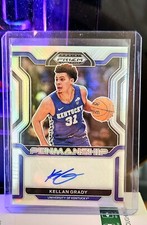 2022-23 Prizm Draft Picks Kellan Grady College Penmanship Silver Rookie Auto