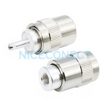 10x UHF PL259 Male Solder on PL-259 Connector RF Plug For RG59 LMR240 RG8X Cable