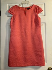 Tahari Arthur S. Levine Dress Sz 8 Coral