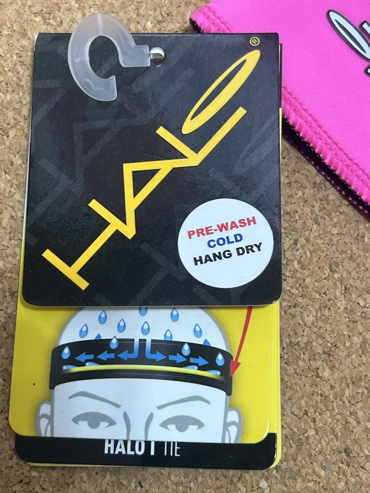 Diadema Halo Sweatband Tie Versión I - Rosa Brillante Lote de 2 Foto 3 de 4