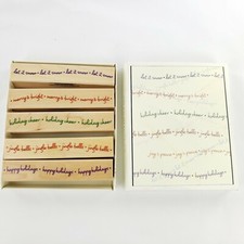 Hero Arts Wooden Rubber Stamps Set Christmas Holidays