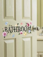 Bathroom Wall Sticker Removable DIY Wall Art Decor Decals Murals for Home