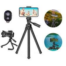 Portable Phone Tripod Adjustable Sport Camera Stand Mount Holder Wireless Remote