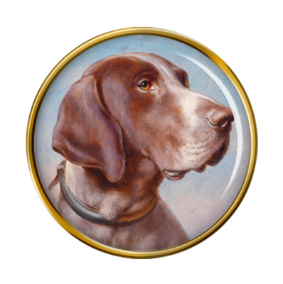 Deutsche Shorthaired Pointer Von Carl Reichert Reversnadel Abzeichen