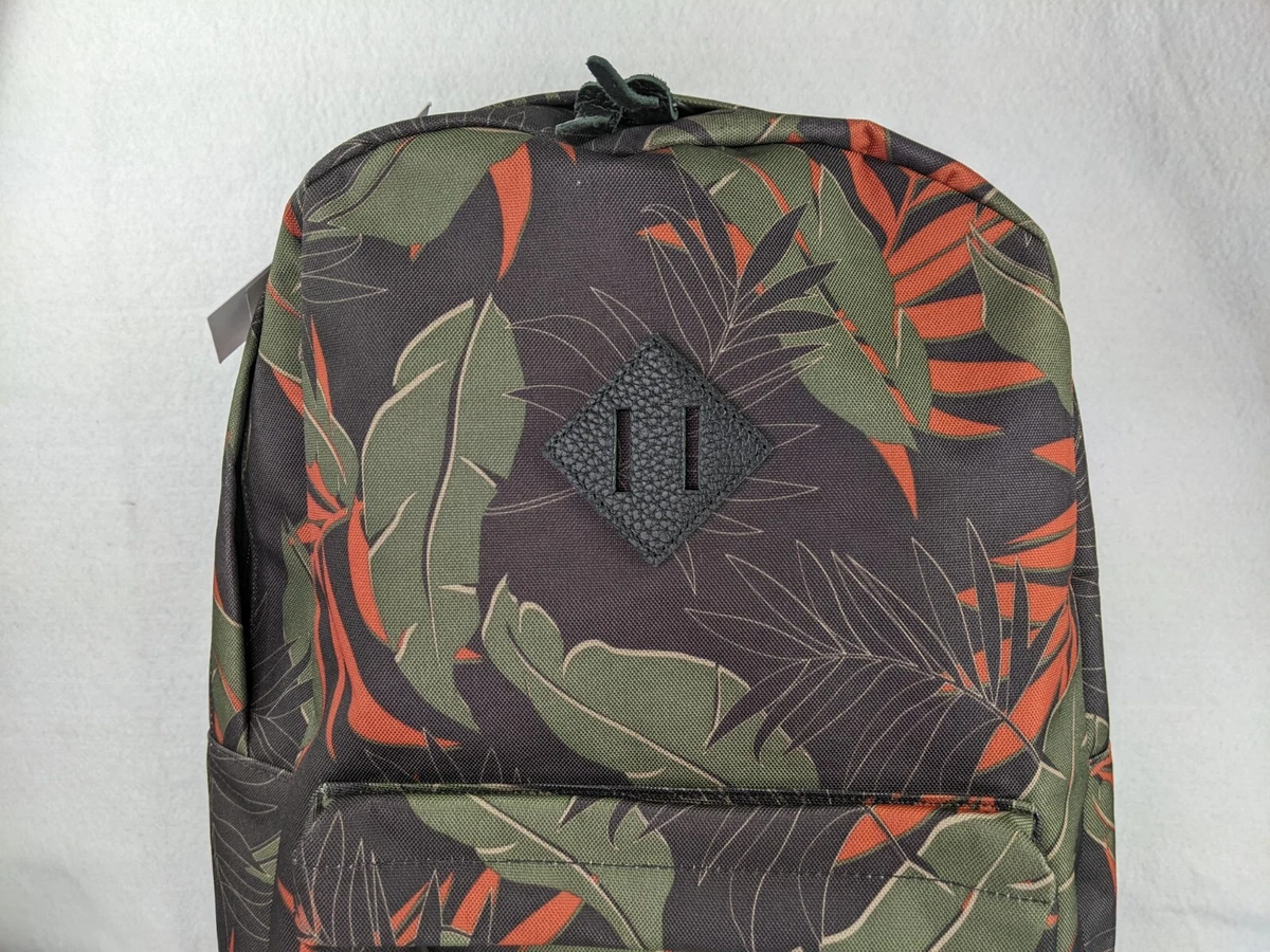 New Herschel Heritage Backpack Bag Dark Olive Palm Tree Fit 15 Laptop  Sleeve | eBay