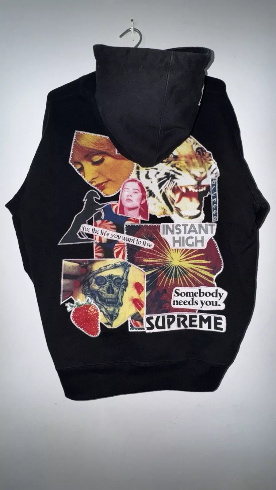 Sweat à capuche Supreme Instant High Patches SS22 taille Medium occasion rare