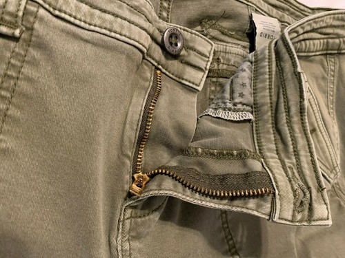 Torrid Womens Size 20 Olive Green Denim Jeans Tapered Leg High Rise Stretch E407 - Picture 6 of 10