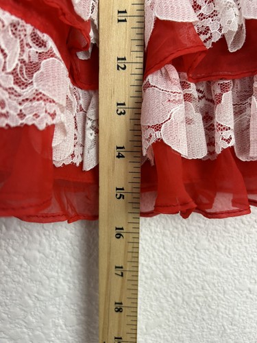 Jill Lynn Vintage Red Dress Baby Girl Size 18-24 months Cottage Prairie Holiday - Picture 5 of 11