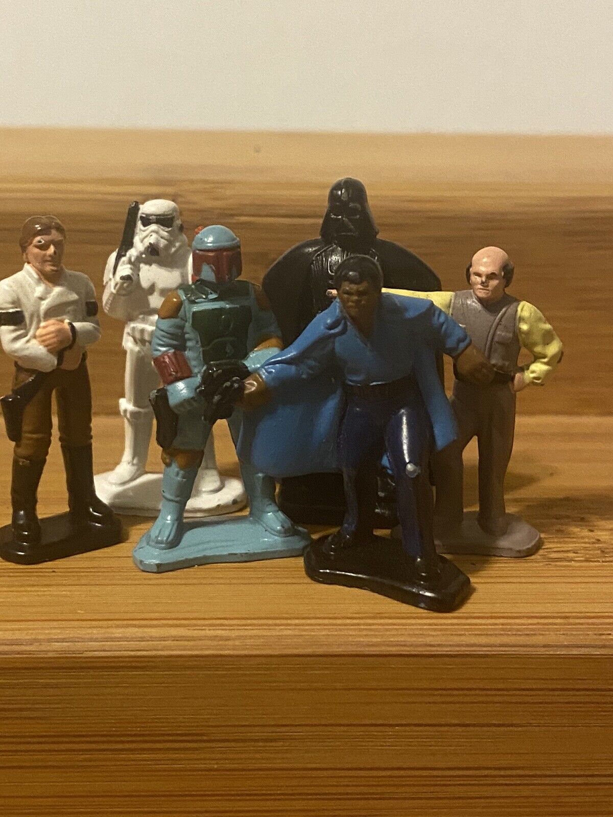 Vintage Star Wars Micro Collection Figures Lot 6 figures Die-Cast Metal - 1982